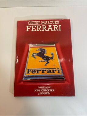 Ferrari Red and Yellow Hardcover Book - Great Marques Ferrari